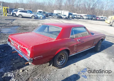 1968 Ford Mustang from USA, damaged, VIN 8T01C198605